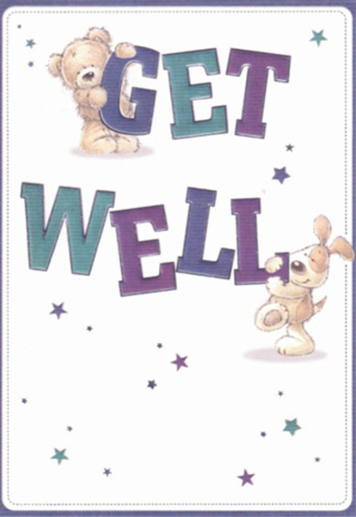 As you gaze upon this get well card, it's as if you're invited into a secret garden tucked alongside the leafy avenues of South Kensington. Two whimsical friends-a cuddly bear with outstretched arms, and a floppy-eared puppy brimming with energy-come together in a touching tableau of encouragement and kindness. Surrounding them, a constellation of playful stars weaves through the air, each dotting the cream backdrop with notes of hope and inspiration, similar to the scattered blooms in a bouquet thoughtfully arranged by Flowers South Kensington. The commanding 'GET WELL' message, richly shaded in vibrant purples and aquas, anchors the scene with a feeling of earnest reassurance. There's a tangible sense of softness in the bear's fluff and the puppy's velvety coat, details that evoke tactile comfort and a sense of familiarity. The entire design is airy and bright, capturing the optimism of a fresh spring morning in the neighbourhood. Paired with a hand-delivered bouquet from a trusted South Kensington florist, this card becomes more than a gesture-it's a radiant expression of care, brightening even the most challenging days with genuine warmth, hope, and community spirit.